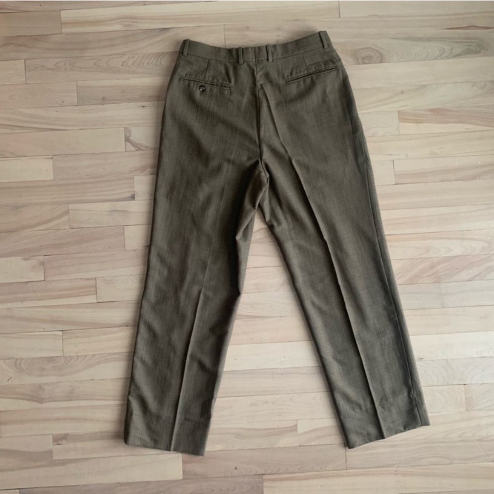 TOMMY HILFIGER Vintage - Pleated Tweed Trousers | Preppy Tailored Pants - Picture 13 of 14